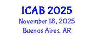 International Conference on Agriculture and Biotechnology (ICAB) November 18, 2025 - Buenos Aires, Argentina