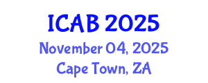 International Conference on Agriculture and Biotechnology (ICAB) November 04, 2025 - Cape Town, South Africa