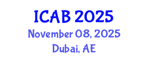 International Conference on Agriculture and Biotechnology (ICAB) November 08, 2025 - Dubai, United Arab Emirates