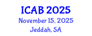 International Conference on Agriculture and Biotechnology (ICAB) November 15, 2025 - Jeddah, Saudi Arabia