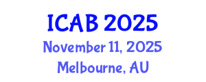 International Conference on Agriculture and Biotechnology (ICAB) November 11, 2025 - Melbourne, Australia