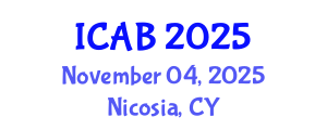 International Conference on Agriculture and Biotechnology (ICAB) November 04, 2025 - Nicosia, Cyprus
