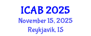 International Conference on Agriculture and Biotechnology (ICAB) November 15, 2025 - Reykjavik, Iceland
