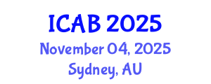 International Conference on Agriculture and Biotechnology (ICAB) November 04, 2025 - Sydney, Australia