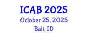 International Conference on Agriculture and Biotechnology (ICAB) October 25, 2025 - Bali, Indonesia