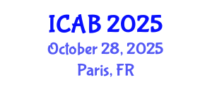 International Conference on Agriculture and Biotechnology (ICAB) October 28, 2025 - Paris, France