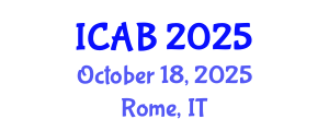 International Conference on Agriculture and Biotechnology (ICAB) October 18, 2025 - Rome, Italy