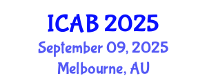 International Conference on Agriculture and Biotechnology (ICAB) September 09, 2025 - Melbourne, Australia