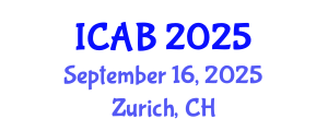 International Conference on Agriculture and Biotechnology (ICAB) September 16, 2025 - Zurich, Switzerland