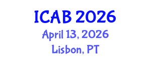 International Conference on Agriculture and Biotechnology (ICAB) April 13, 2026 - Lisbon, Portugal International Conference on Agriculture and Biotechnology (ICAB) April 13, 2026 - Lisbon, Portugal