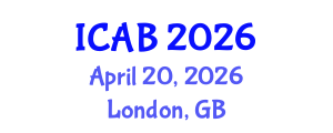 International Conference on Agriculture and Biotechnology (ICAB) April 20, 2026 - London, United Kingdom