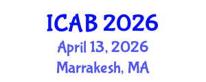 International Conference on Agriculture and Biotechnology (ICAB) April 13, 2026 - Marrakesh, Morocco International Conference on Agriculture and Biotechnology (ICAB) April 13, 2026 - Marrakesh, Morocco