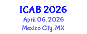 International Conference on Agriculture and Biotechnology (ICAB) April 06, 2026 - Mexico City, Mexico International Conference on Agriculture and Biotechnology (ICAB) April 06, 2026 - Mexico City, Mexico