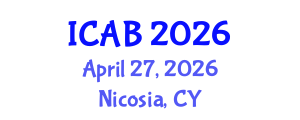 International Conference on Agriculture and Biotechnology (ICAB) April 27, 2026 - Nicosia, Cyprus International Conference on Agriculture and Biotechnology (ICAB) April 27, 2026 - Nicosia, Cyprus