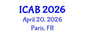 International Conference on Agriculture and Biotechnology (ICAB) April 20, 2026 - Paris, France International Conference on Agriculture and Biotechnology (ICAB) April 20, 2026 - Paris, France