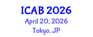 International Conference on Agriculture and Biotechnology (ICAB) April 20, 2026 - Tokyo, Japan International Conference on Agriculture and Biotechnology (ICAB) April 20, 2026 - Tokyo, Japan