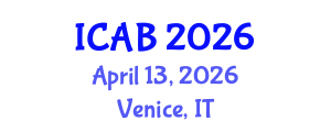 International Conference on Agriculture and Biotechnology (ICAB) April 13, 2026 - Venice, Italy International Conference on Agriculture and Biotechnology (ICAB) April 13, 2026 - Venice, Italy