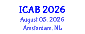International Conference on Agriculture and Biotechnology (ICAB) August 05, 2026 - Amsterdam, Netherlands International Conference on Agriculture and Biotechnology (ICAB) August 05, 2026 - Amsterdam, Netherlands