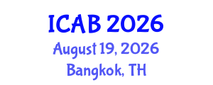 International Conference on Agriculture and Biotechnology (ICAB) August 19, 2026 - Bangkok, Thailand International Conference on Agriculture and Biotechnology (ICAB) August 19, 2026 - Bangkok, Thailand