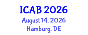 International Conference on Agriculture and Biotechnology (ICAB) August 14, 2026 - Hamburg, Germany International Conference on Agriculture and Biotechnology (ICAB) August 14, 2026 - Hamburg, Germany