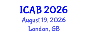 International Conference on Agriculture and Biotechnology (ICAB) August 19, 2026 - London, United Kingdom International Conference on Agriculture and Biotechnology (ICAB) August 19, 2026 - London, United Kingdom