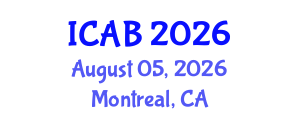 International Conference on Agriculture and Biotechnology (ICAB) August 05, 2026 - Montreal, Canada International Conference on Agriculture and Biotechnology (ICAB) August 05, 2026 - Montreal, Canada