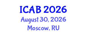 International Conference on Agriculture and Biotechnology (ICAB) August 30, 2026 - Moscow, Russia International Conference on Agriculture and Biotechnology (ICAB) August 30, 2026 - Moscow, Russia