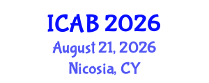 International Conference on Agriculture and Biotechnology (ICAB) August 21, 2026 - Nicosia, Cyprus International Conference on Agriculture and Biotechnology (ICAB) August 21, 2026 - Nicosia, Cyprus