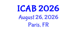 International Conference on Agriculture and Biotechnology (ICAB) August 26, 2026 - Paris, France International Conference on Agriculture and Biotechnology (ICAB) August 26, 2026 - Paris, France