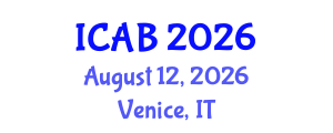 International Conference on Agriculture and Biotechnology (ICAB) August 12, 2026 - Venice, Italy International Conference on Agriculture and Biotechnology (ICAB) August 12, 2026 - Venice, Italy