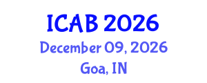 International Conference on Agriculture and Biotechnology (ICAB) December 09, 2026 - Goa, India International Conference on Agriculture and Biotechnology (ICAB) December 09, 2026 - Goa, India
