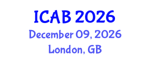 International Conference on Agriculture and Biotechnology (ICAB) December 09, 2026 - London, United Kingdom