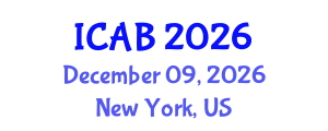 International Conference on Agriculture and Biotechnology (ICAB) December 09, 2026 - New York, United States International Conference on Agriculture and Biotechnology (ICAB) December 09, 2026 - New York, United States