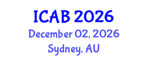International Conference on Agriculture and Biotechnology (ICAB) December 02, 2026 - Sydney, Australia International Conference on Agriculture and Biotechnology (ICAB) December 02, 2026 - Sydney, Australia