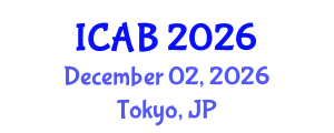 International Conference on Agriculture and Biotechnology (ICAB) December 02, 2026 - Tokyo, Japan International Conference on Agriculture and Biotechnology (ICAB) December 02, 2026 - Tokyo, Japan