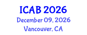 International Conference on Agriculture and Biotechnology (ICAB) December 09, 2026 - Vancouver, Canada International Conference on Agriculture and Biotechnology (ICAB) December 09, 2026 - Vancouver, Canada