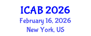 International Conference on Agriculture and Biotechnology (ICAB) February 16, 2026 - New York, United States International Conference on Agriculture and Biotechnology (ICAB) February 16, 2026 - New York, United States