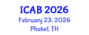 International Conference on Agriculture and Biotechnology (ICAB) February 23, 2026 - Phuket, Thailand International Conference on Agriculture and Biotechnology (ICAB) February 23, 2026 - Phuket, Thailand