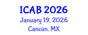 International Conference on Agriculture and Biotechnology (ICAB) January 19, 2026 - Cancún, Mexico International Conference on Agriculture and Biotechnology (ICAB) January 19, 2026 - Cancún, Mexico