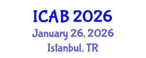 International Conference on Agriculture and Biotechnology (ICAB) January 26, 2026 - Istanbul, Turkey International Conference on Agriculture and Biotechnology (ICAB) January 26, 2026 - Istanbul, Turkey