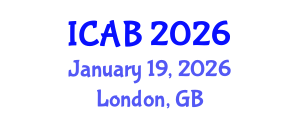 International Conference on Agriculture and Biotechnology (ICAB) January 19, 2026 - London, United Kingdom International Conference on Agriculture and Biotechnology (ICAB) January 19, 2026 - London, United Kingdom
