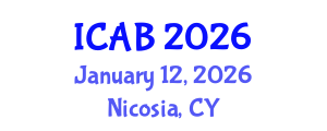 International Conference on Agriculture and Biotechnology (ICAB) January 12, 2026 - Nicosia, Cyprus International Conference on Agriculture and Biotechnology (ICAB) January 12, 2026 - Nicosia, Cyprus