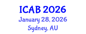 International Conference on Agriculture and Biotechnology (ICAB) January 28, 2026 - Sydney, Australia