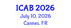 International Conference on Agriculture and Biotechnology (ICAB) July 10, 2026 - Cannes, France International Conference on Agriculture and Biotechnology (ICAB) July 10, 2026 - Cannes, France