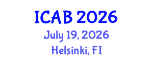 International Conference on Agriculture and Biotechnology (ICAB) July 19, 2026 - Helsinki, Finland International Conference on Agriculture and Biotechnology (ICAB) July 19, 2026 - Helsinki, Finland