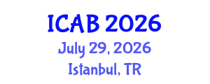 International Conference on Agriculture and Biotechnology (ICAB) July 29, 2026 - Istanbul, Turkey International Conference on Agriculture and Biotechnology (ICAB) July 29, 2026 - Istanbul, Turkey