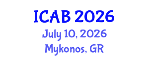 International Conference on Agriculture and Biotechnology (ICAB) July 10, 2026 - Mykonos, Greece International Conference on Agriculture and Biotechnology (ICAB) July 10, 2026 - Mykonos, Greece