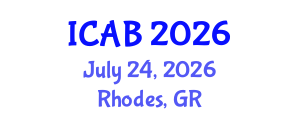 International Conference on Agriculture and Biotechnology (ICAB) July 24, 2026 - Rhodes, Greece International Conference on Agriculture and Biotechnology (ICAB) July 24, 2026 - Rhodes, Greece