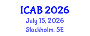 International Conference on Agriculture and Biotechnology (ICAB) July 15, 2026 - Stockholm, Sweden