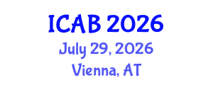 International Conference on Agriculture and Biotechnology (ICAB) July 29, 2026 - Vienna, Austria International Conference on Agriculture and Biotechnology (ICAB) July 29, 2026 - Vienna, Austria